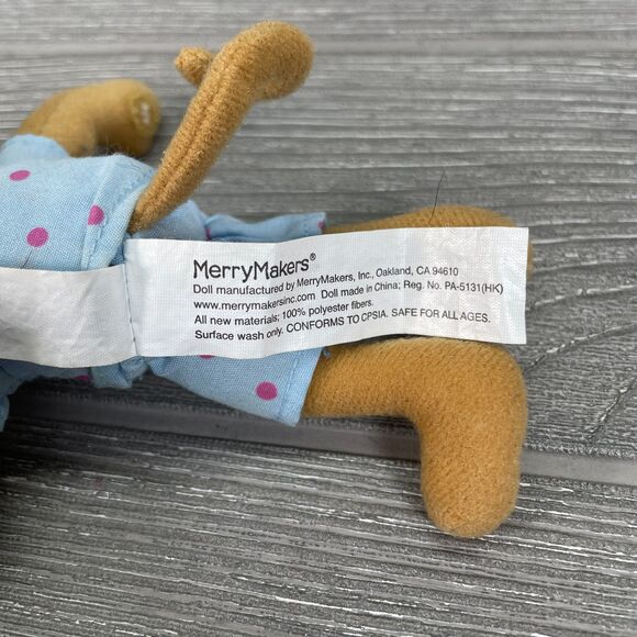 2004 Merry Makers Five Little Monkeys Finger Puppet Replacement in Pajamas - Picture 7 of 8